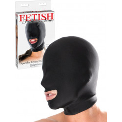 Fetish Fantasy - Spandex Open Mouth Hood Black