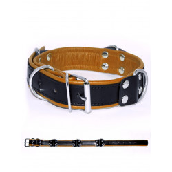 Deluxe Bondage Collar - Black/Yellow