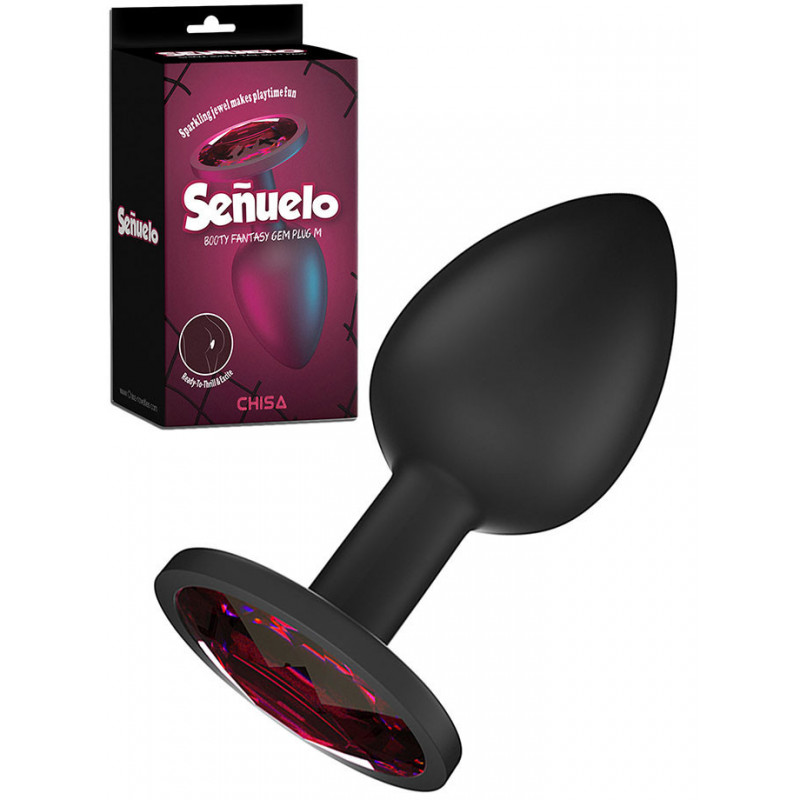 Senuelo Red Crystal Anal Plug Medium